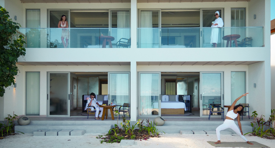 Spacious villas and pavilions designed for groups