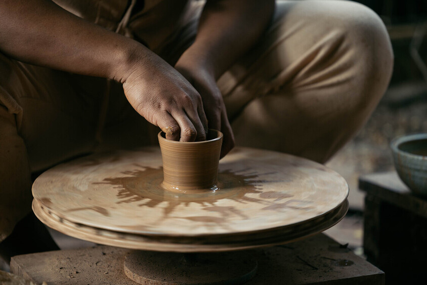 Pottery making in Ban Chan village