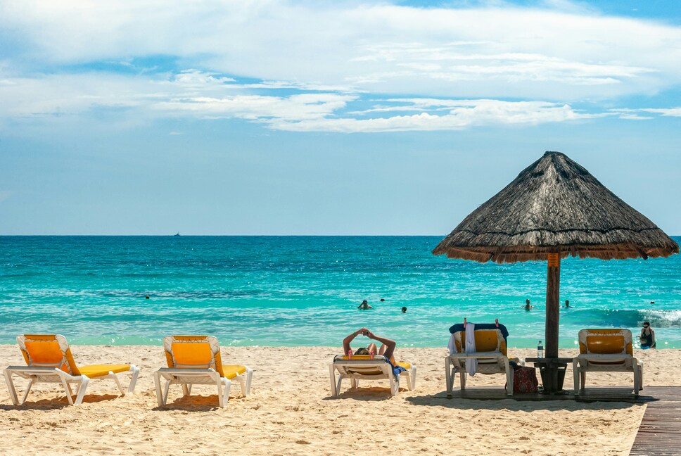 Beach in Cancun, Mexico