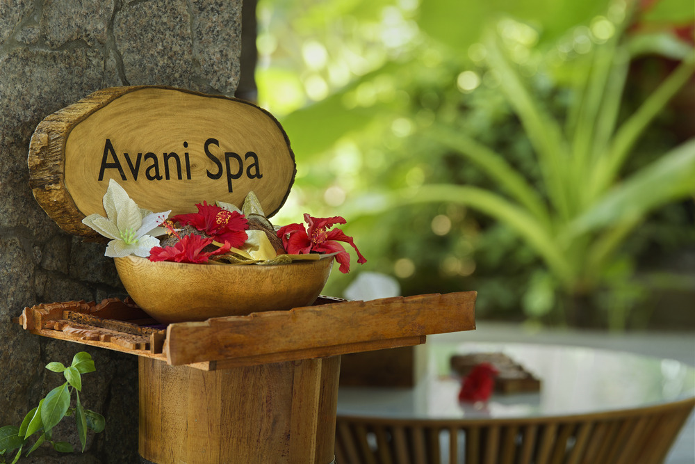 The entrance sign for Avani Spa.