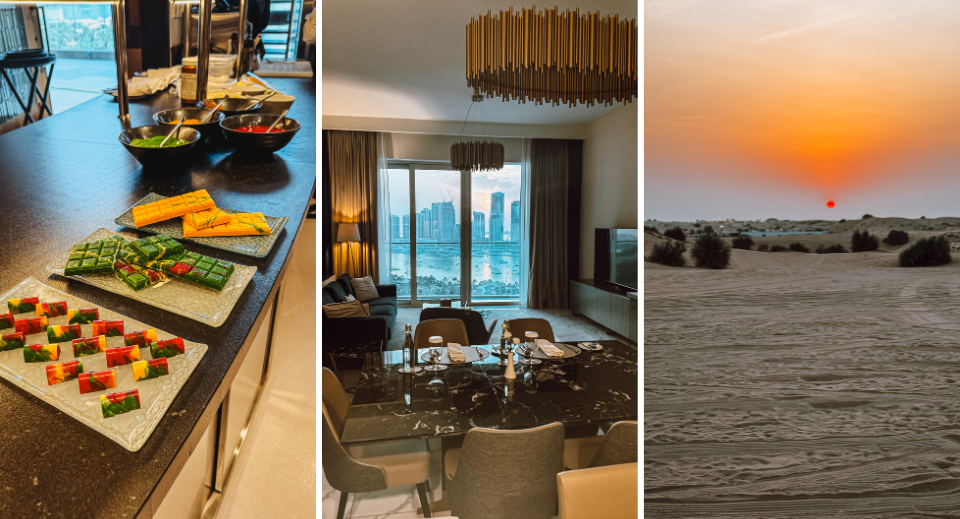 An in-room culinary experience at Avani+ Palm View Dubai