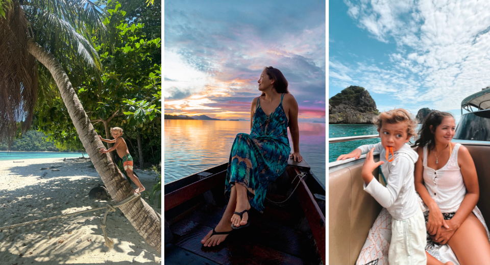 Water Baby Kimi Werner with her family at Avani+ Koh Lanta Krabi Resort