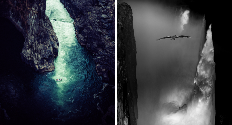 View Victoria Falls from the sky