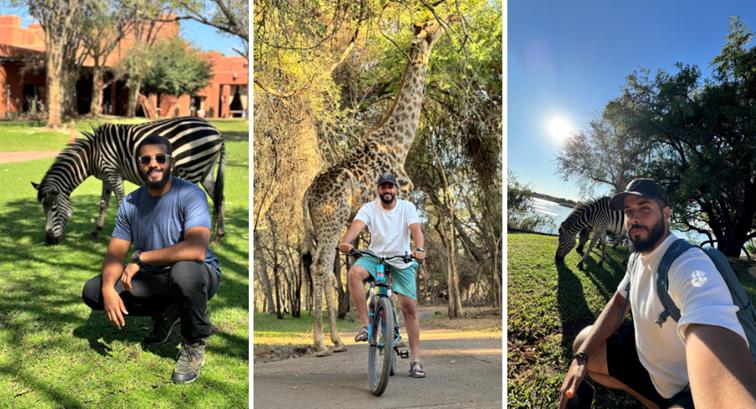 Taher Travels' at Avani Victoria Falls Resort encountering animals