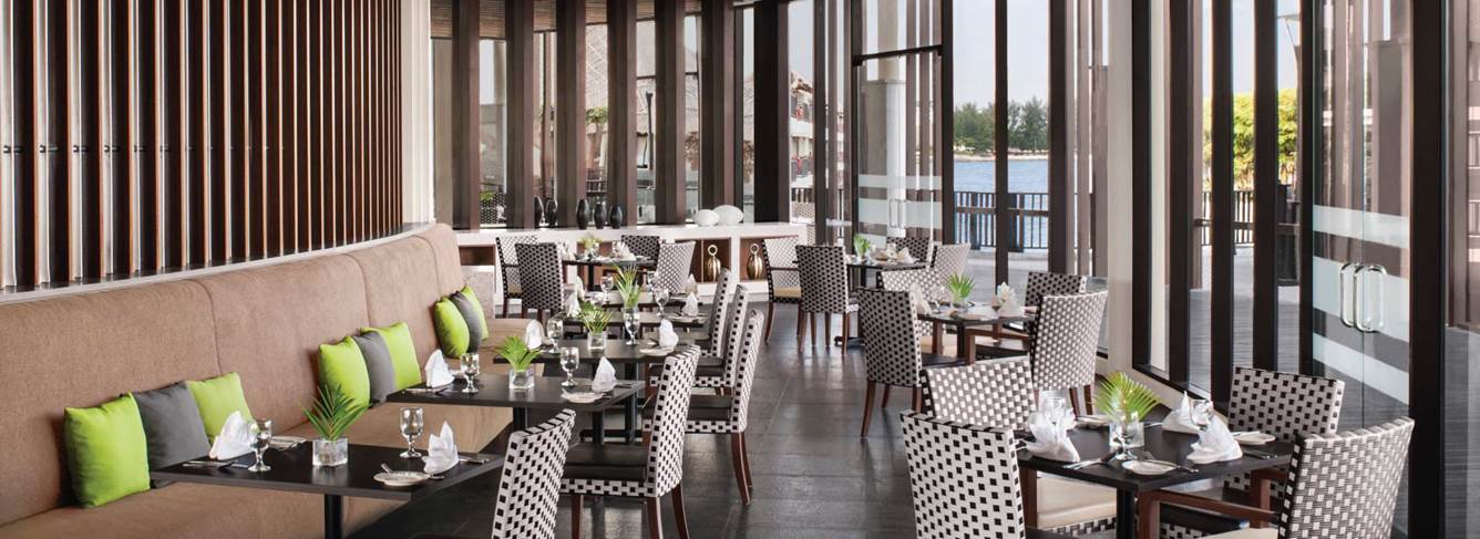 Modern interior of Bila Bila Restaurant at AVANI Sepang